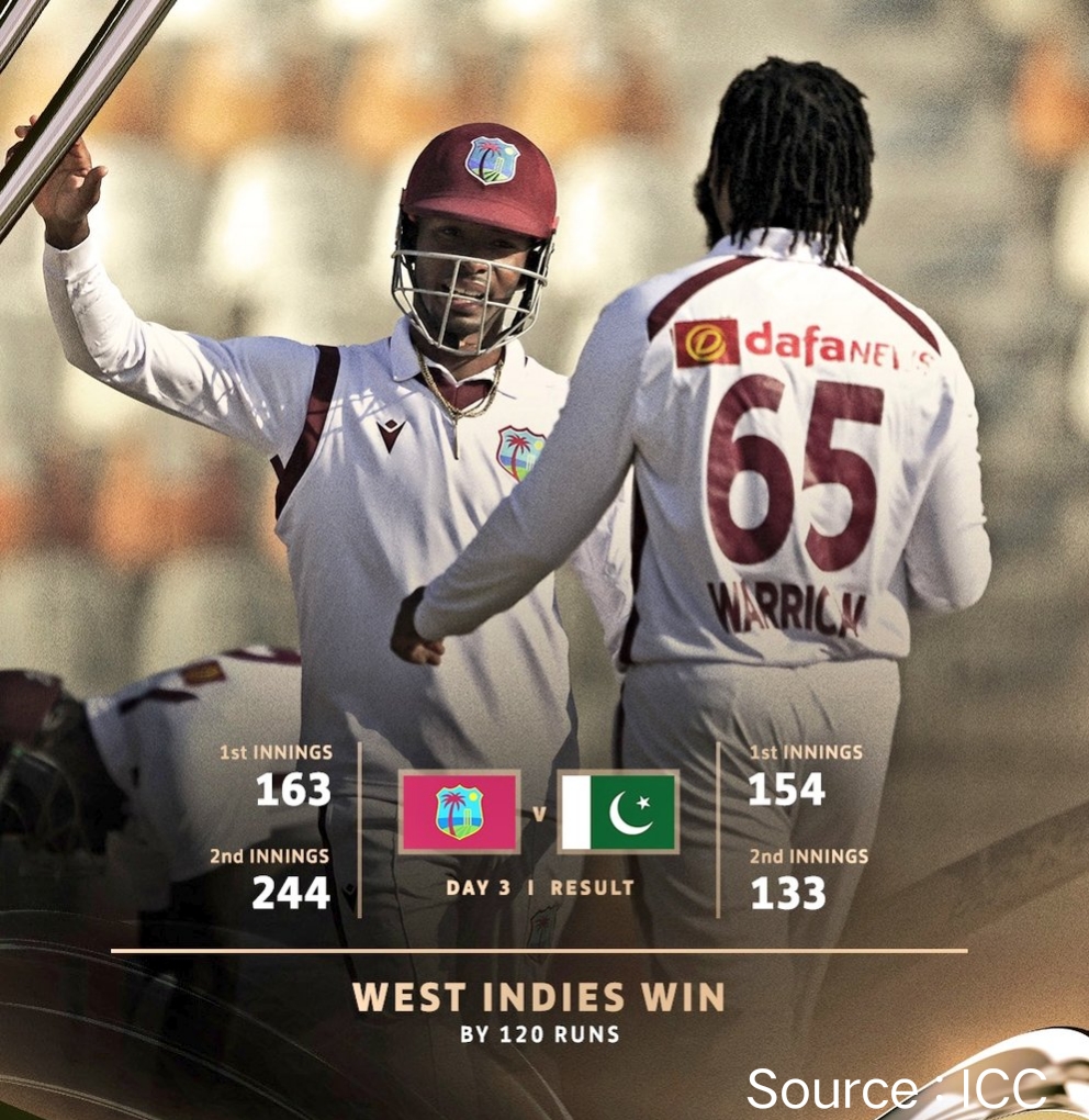 PAK vs WI: West Indies created history